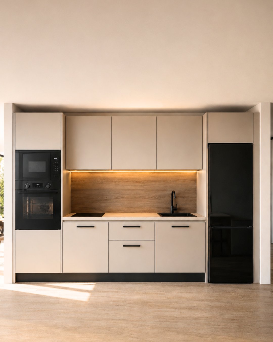 Cocina Origen Arena, acabado claro y luminoso
