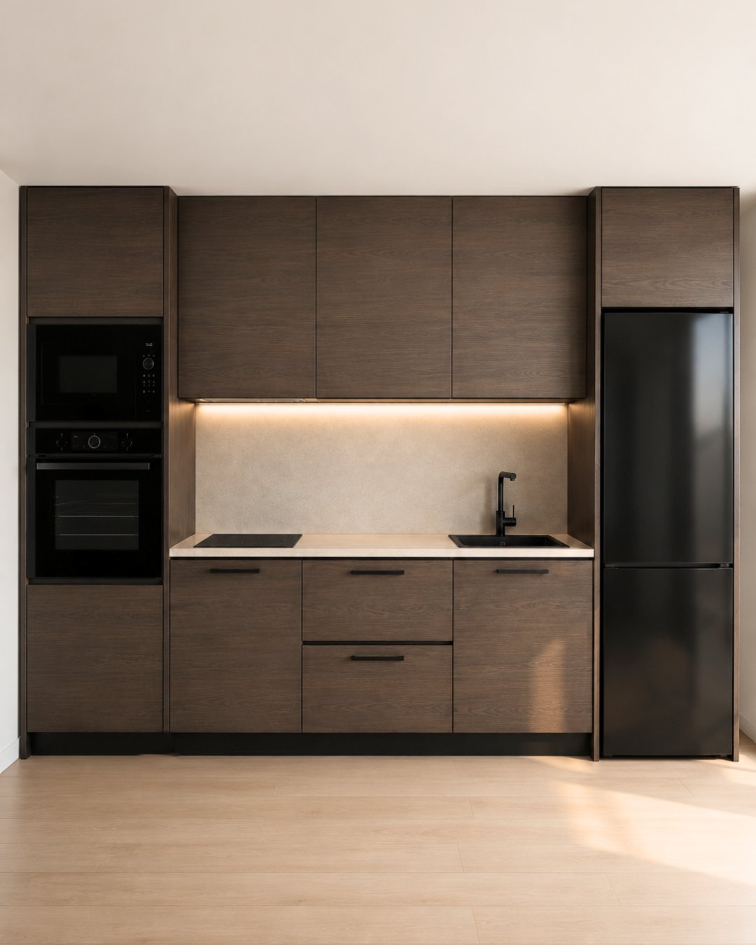 Cocina Origen Roble, acabado cálido en tono madera